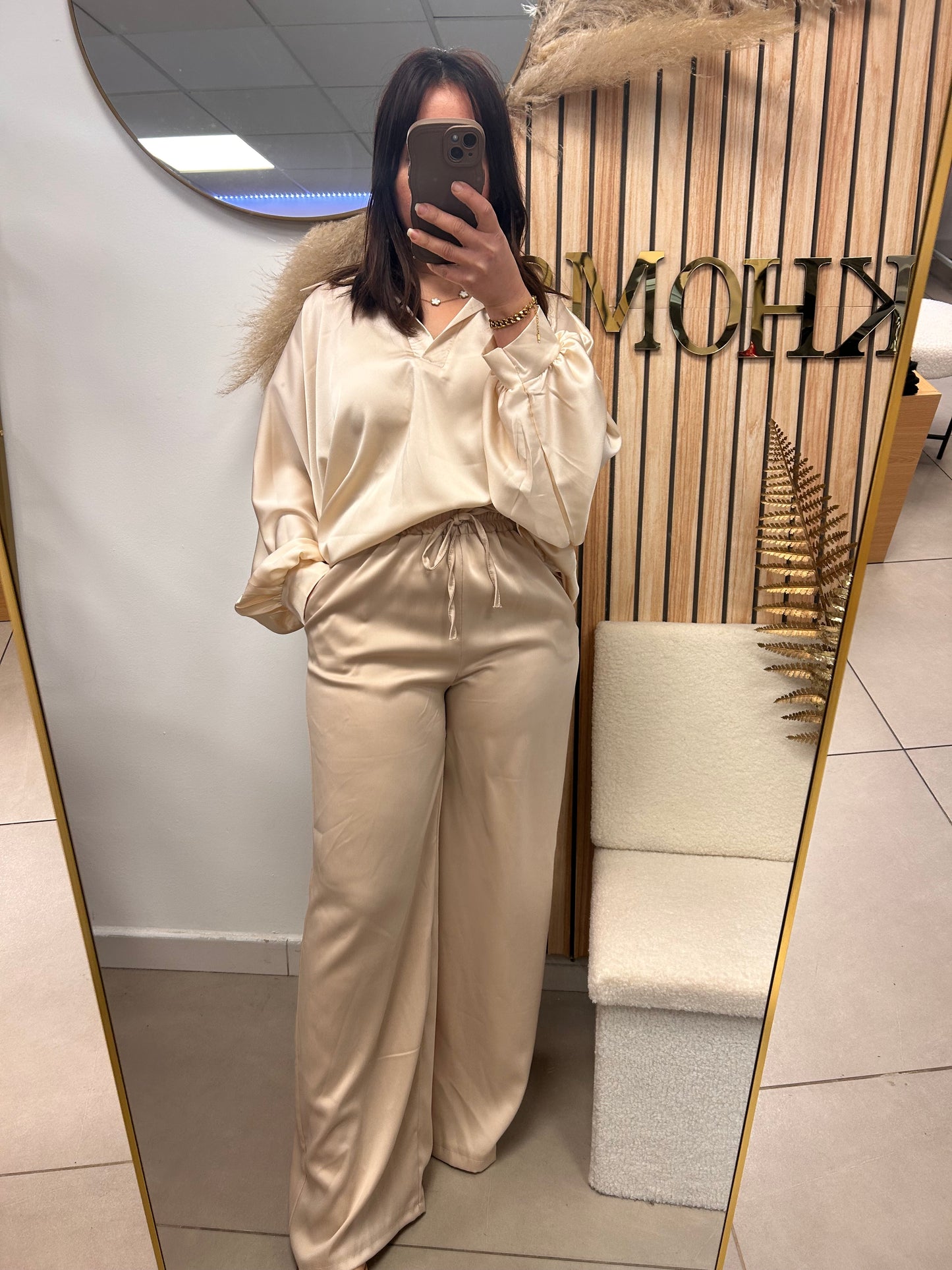 Pantalon satin fluide SERENA