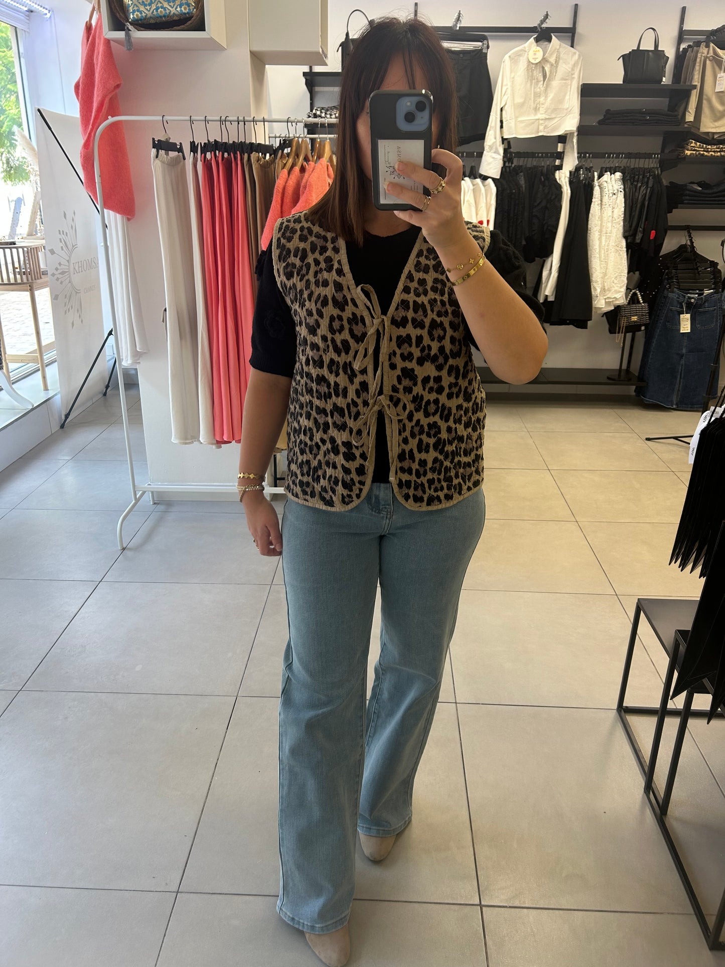 GILET LÉOPARD