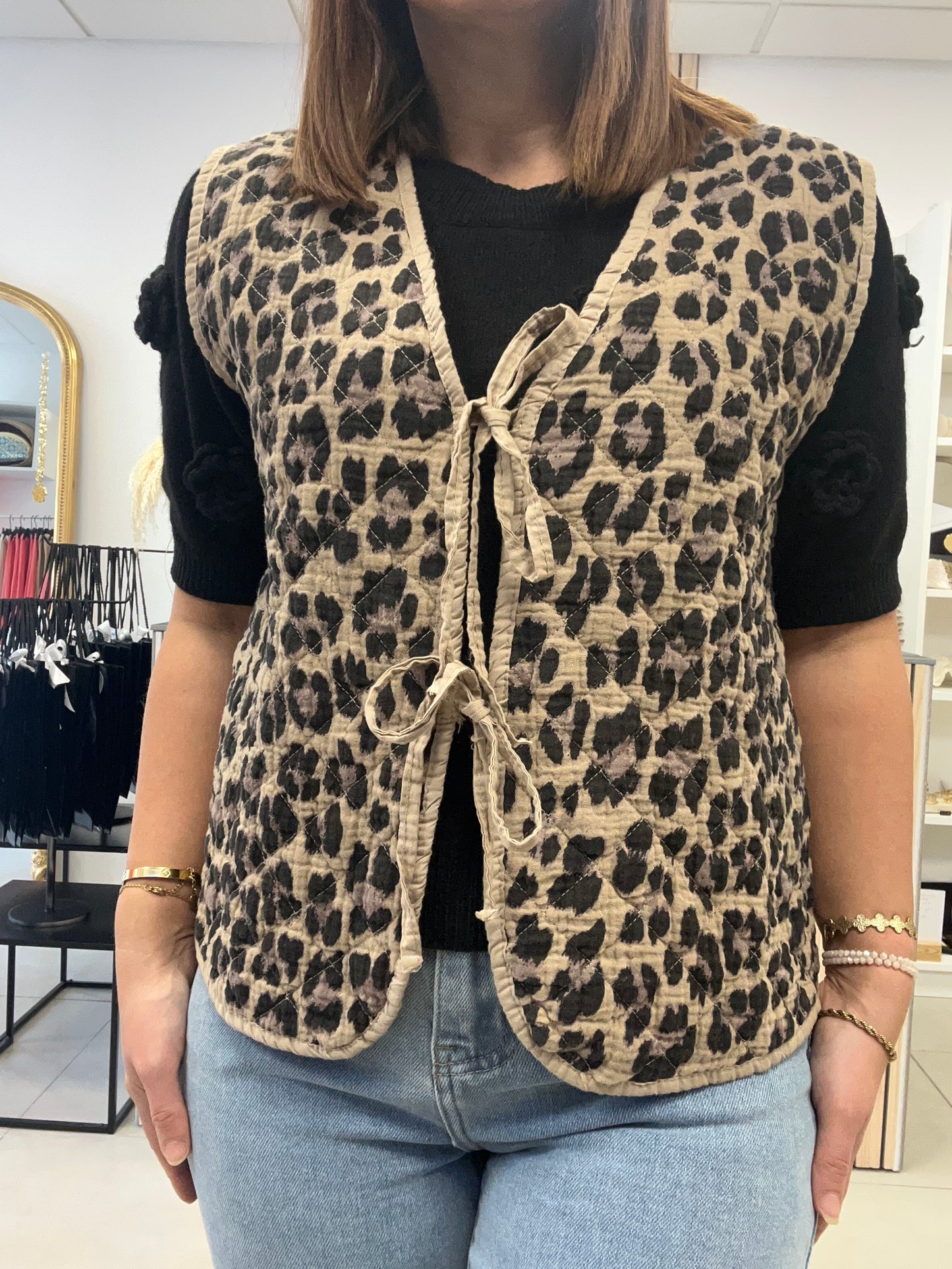 GILET LÉOPARD