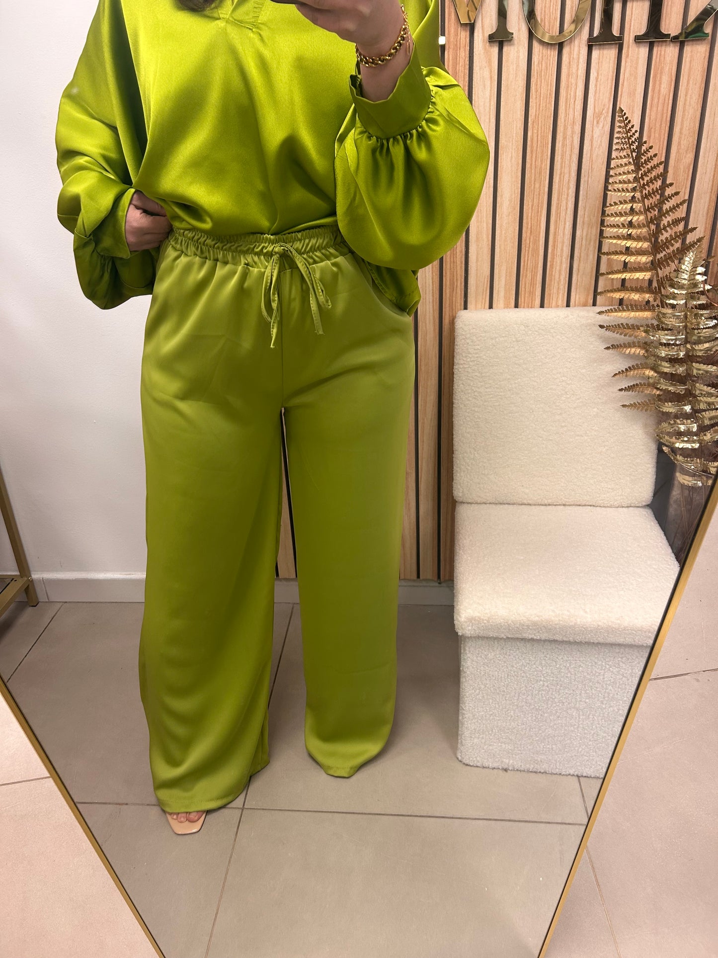 Pantalon satin fluide SERENA