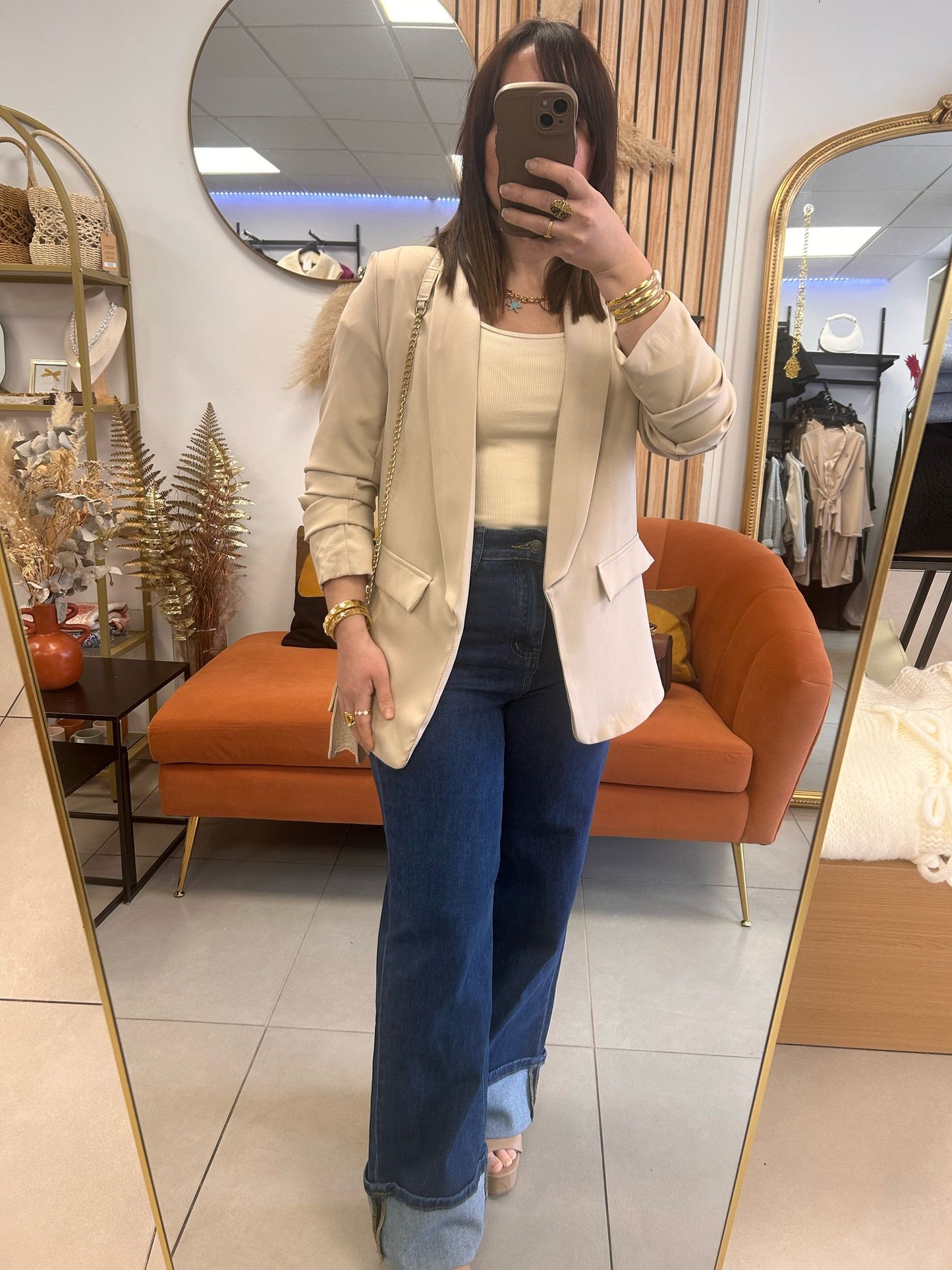Blazer manche froncées MILANE