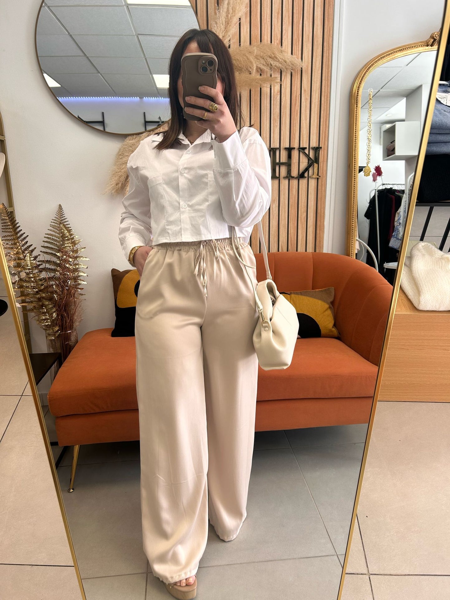 Pantalon satin fluide SERENA